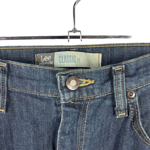 Lee Straight Jeans 36x30 Men’s Dark Wash Pre-Owned [#2725] - Picture 4 of 6